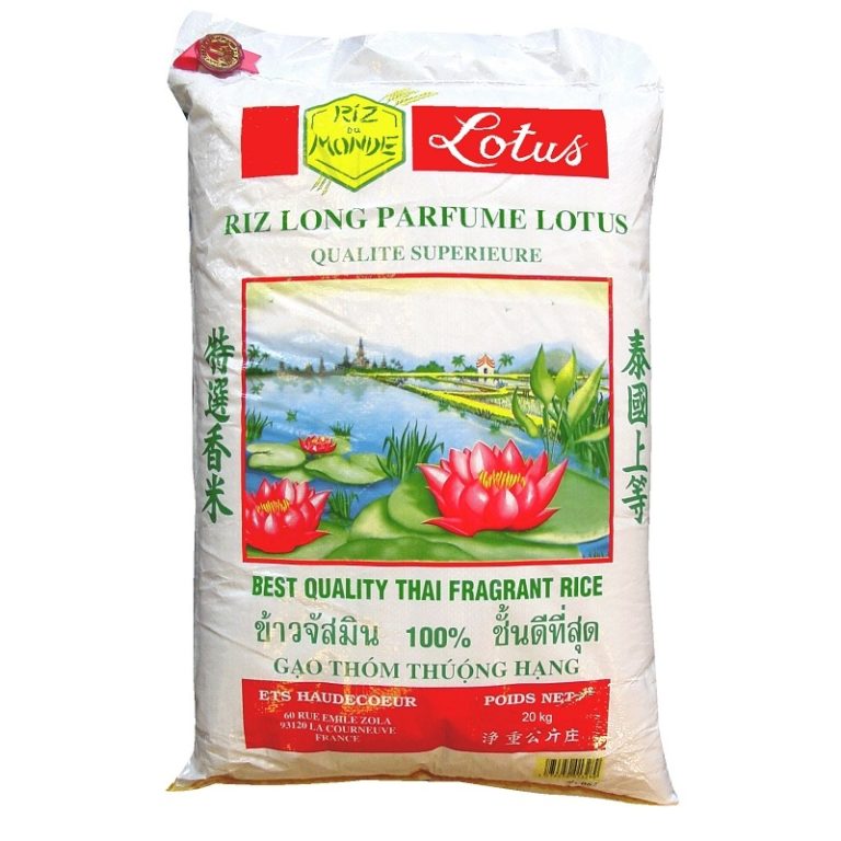 RIZ LOTUS L.G. 20 KG THAILANDE - Afro-Exotique