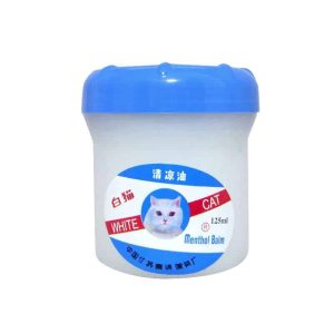 Baume De Massage Au Menthol Chat Blanc