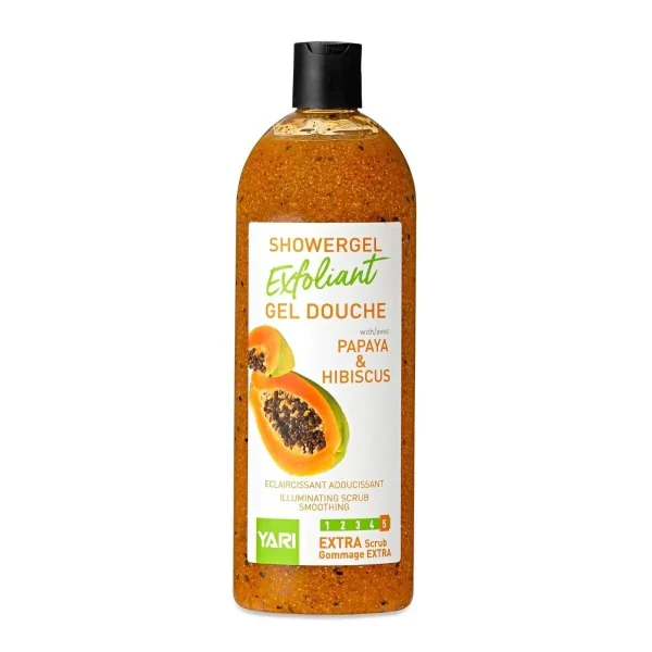Gel Douche Exfoliant Papaya & Hibiscus de la marque YARI