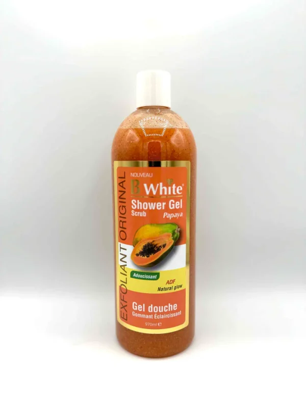 B White Shower Gel Papaya