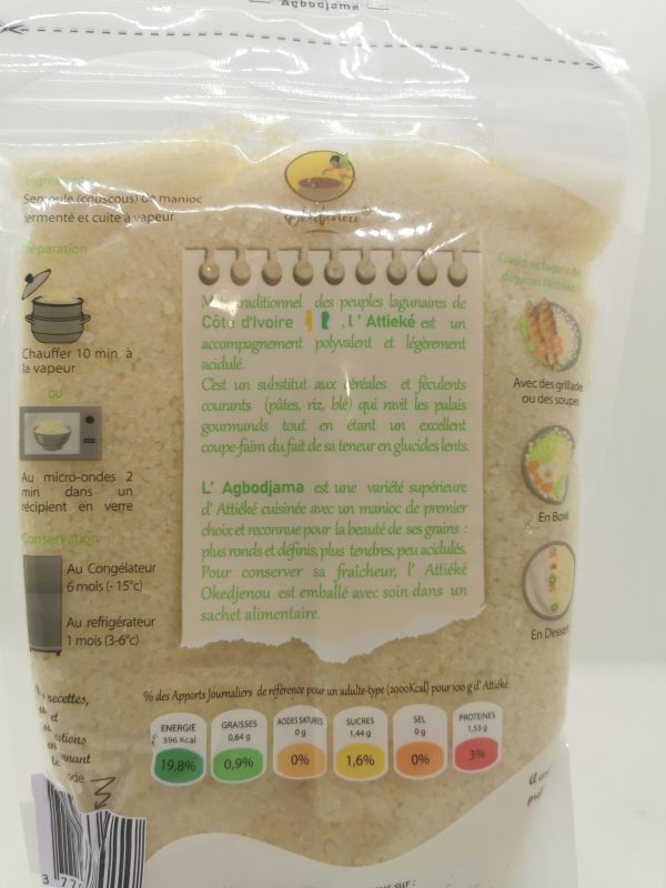 El Attiéké Agbodjama 500G es un cuscús de yuca - Imagen 3