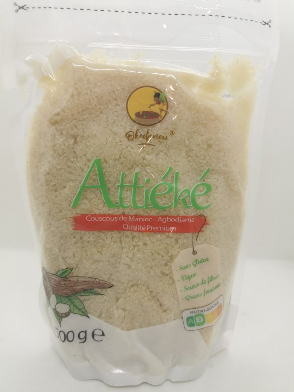 El Attiéké Agbodjama 500G es un cuscús de yuca