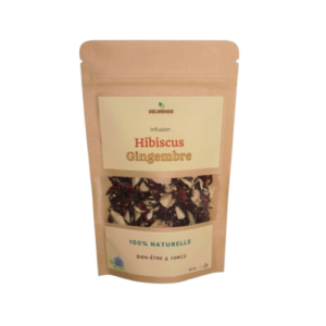 Hibiscus Gingembre 50g – 100 % Naturelle